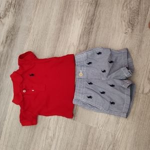 Ralph lauren short and polo shirt